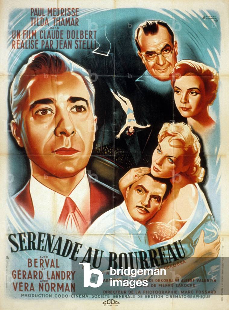Serenade au bourreau (Serenade to the Executioner), 1951 (poster)