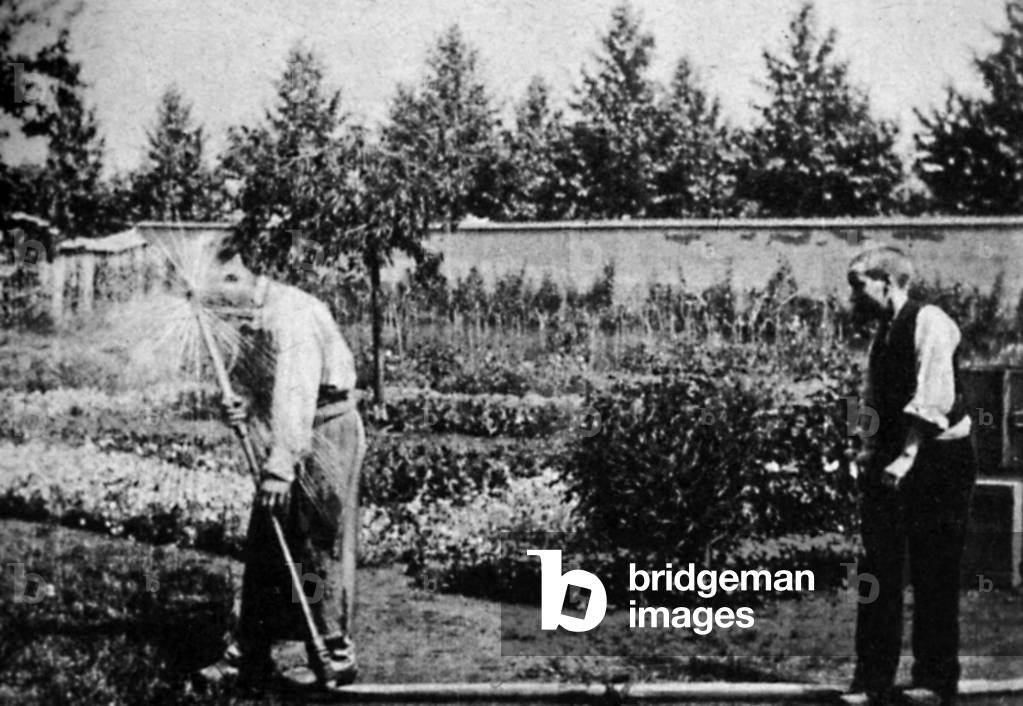 The Waterer Watered (aka The Sprinkler Sprinkled), 1895 (film still)
