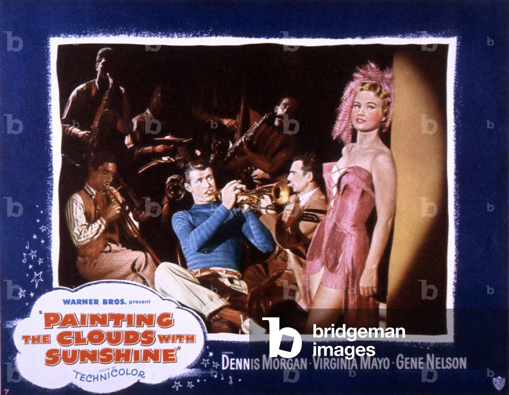 Film poster for 'Painting the Clouds with Sunshine' by David Butler with Virginia Mayo, 1951