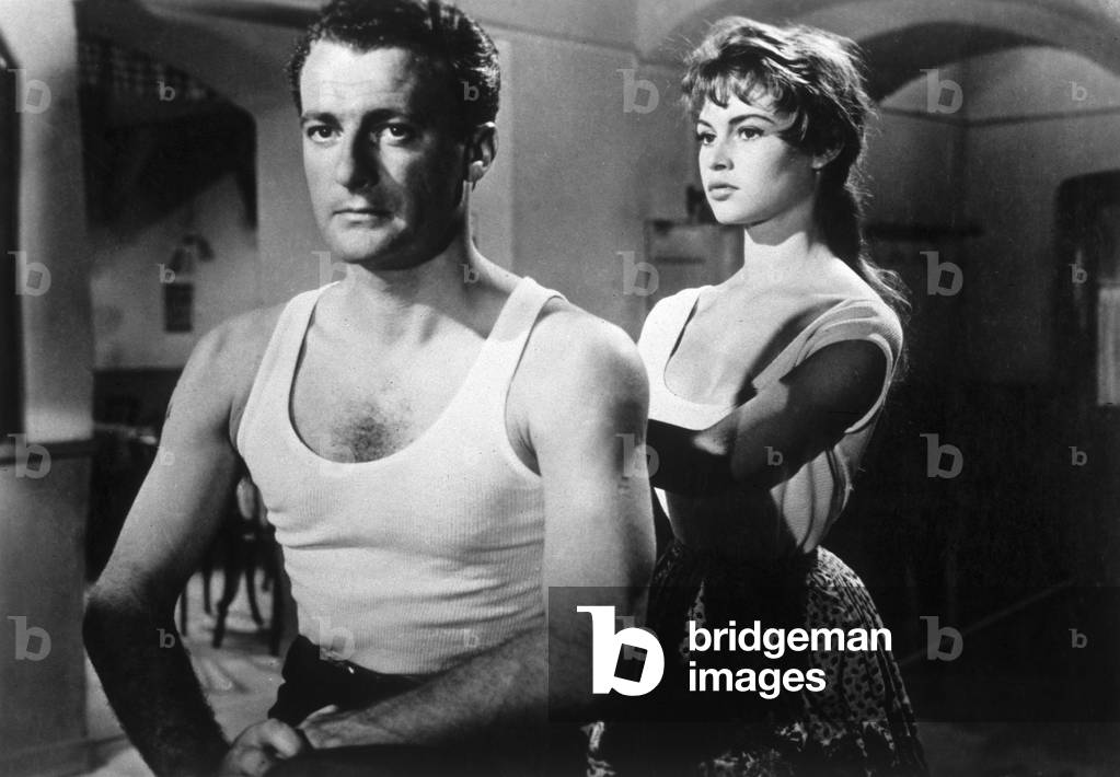 The Light Across the Street,  Roger Pigaut and Brigitte Bardot, 1955 (film still)