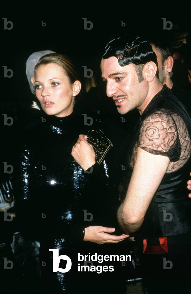 Kate Moss and John Gallliano at the CFDA Awards on September 2, 1998.