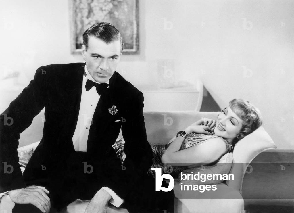 The Bluebeard's 8th Wife, Gary Cooper and Claudette Colbert 1938 (film still)