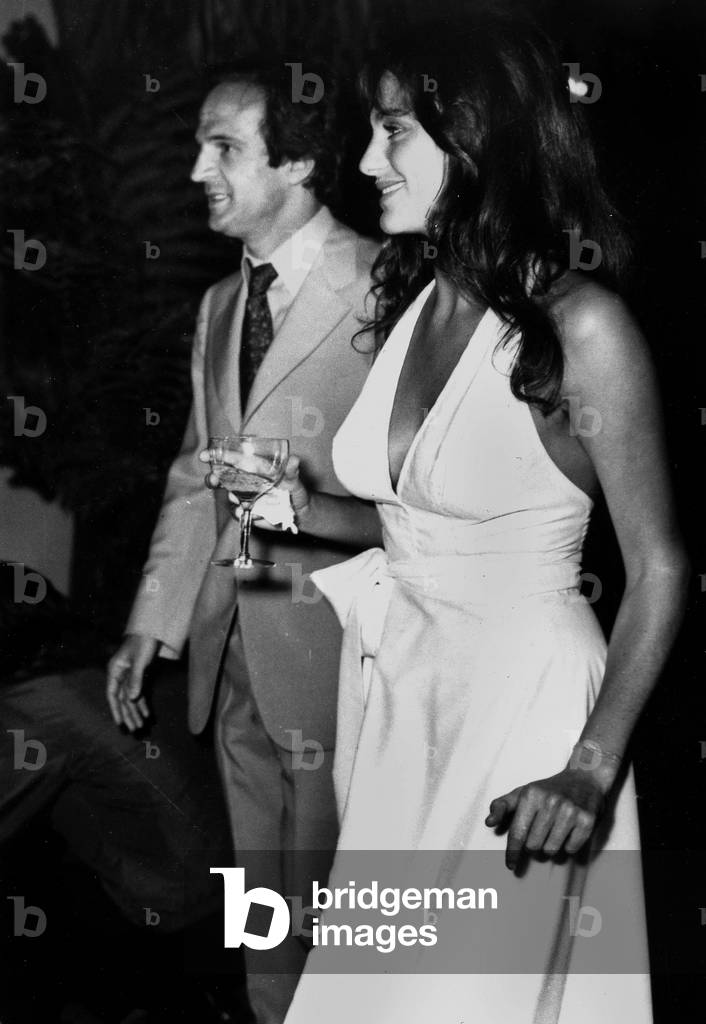 Francois Truffaut and Jacqueline Bisset in Hollywood, 1973 (photo)