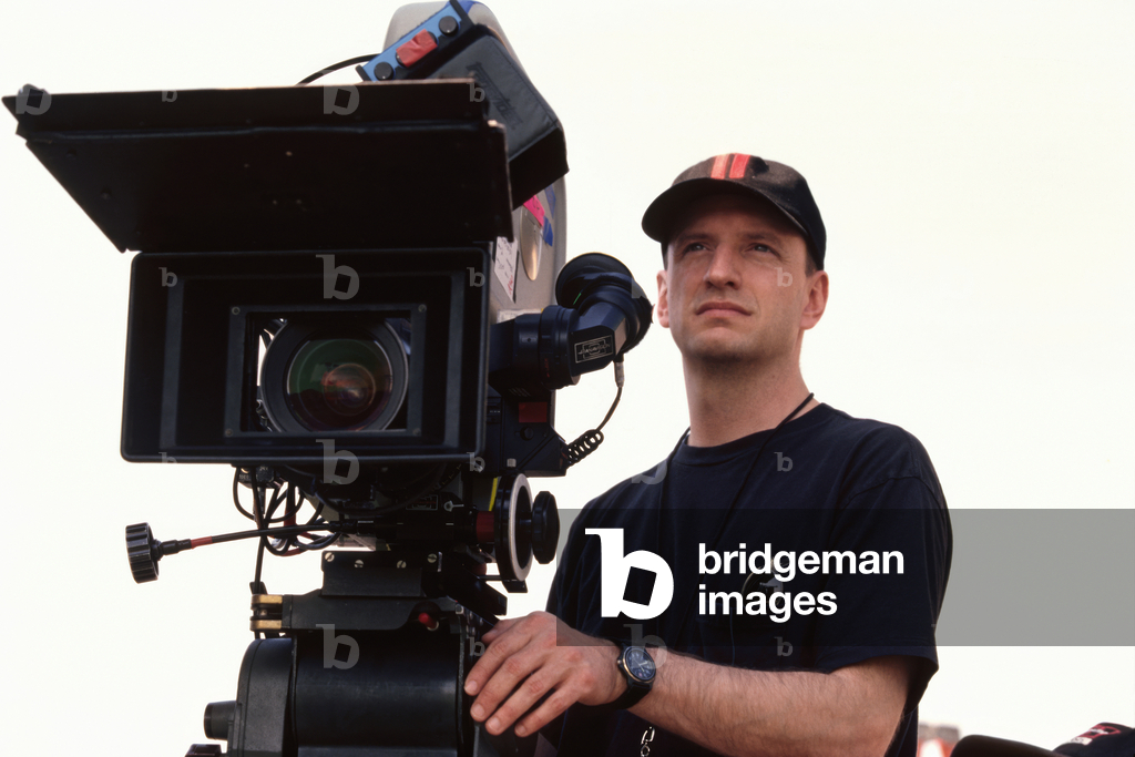 Steven Soderbergh on set of  Ocean's 11, 2001 (photo)