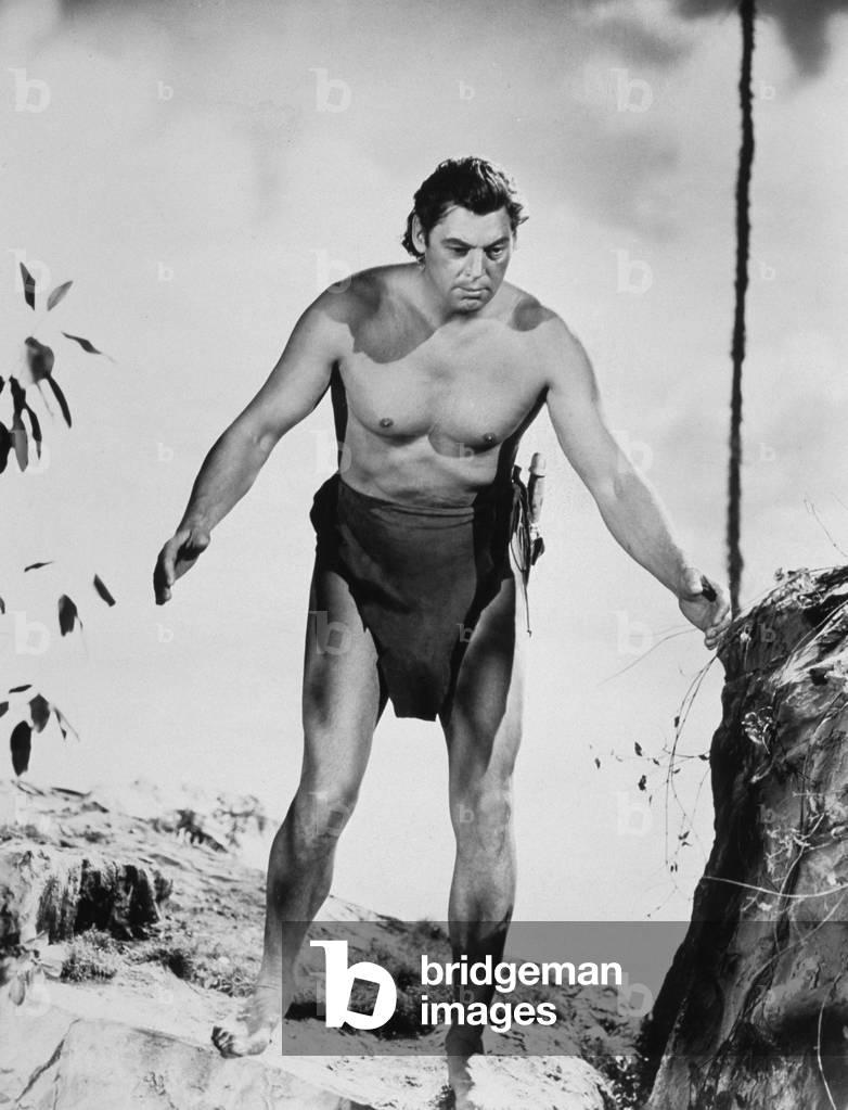 Tarzan's Secret Treasure, starring Johnny Weissmuller, 1941 (film still)