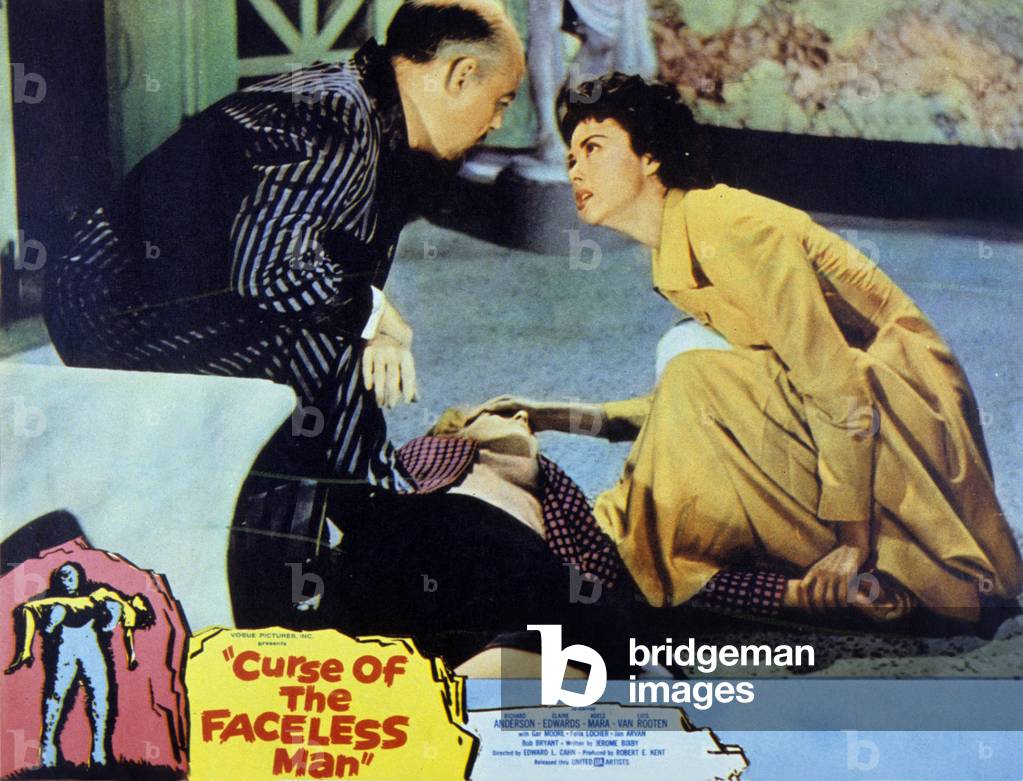 Curse of the faceless man, Richard Anderson, Elaine Edwards 1958 (print)