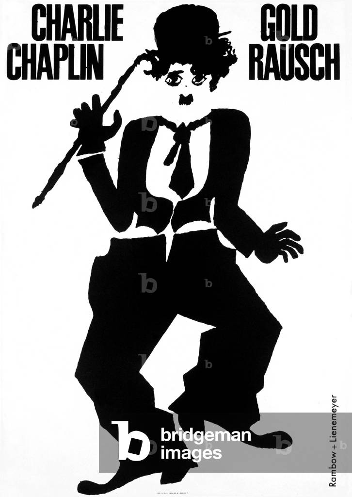 The Gold Rush (Aka la ruee vers l'or) with Charlie Chaplin, 1925 (poster)