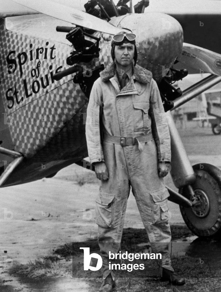 The Spirit of St. Louis, James Stewart, 1957 (film still)