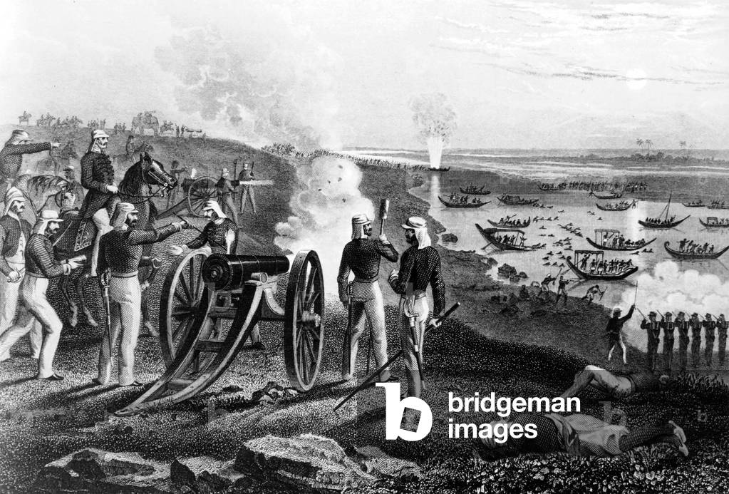 Major Eyre chasing rebels