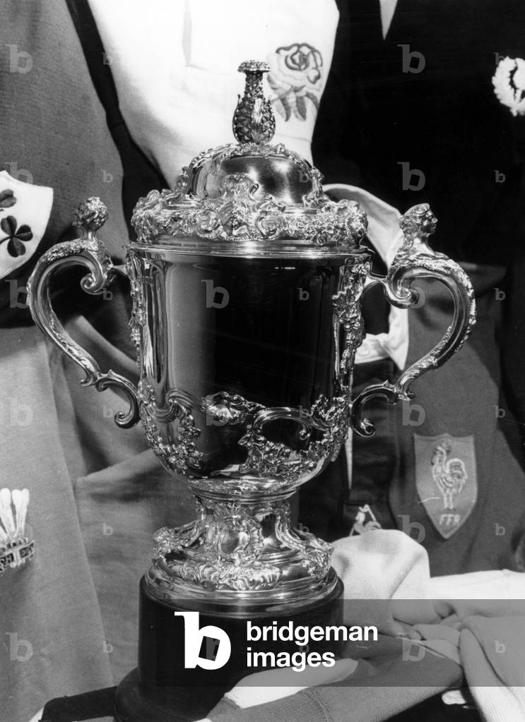 The rugby world cup trophy awarded to the country winning the competition