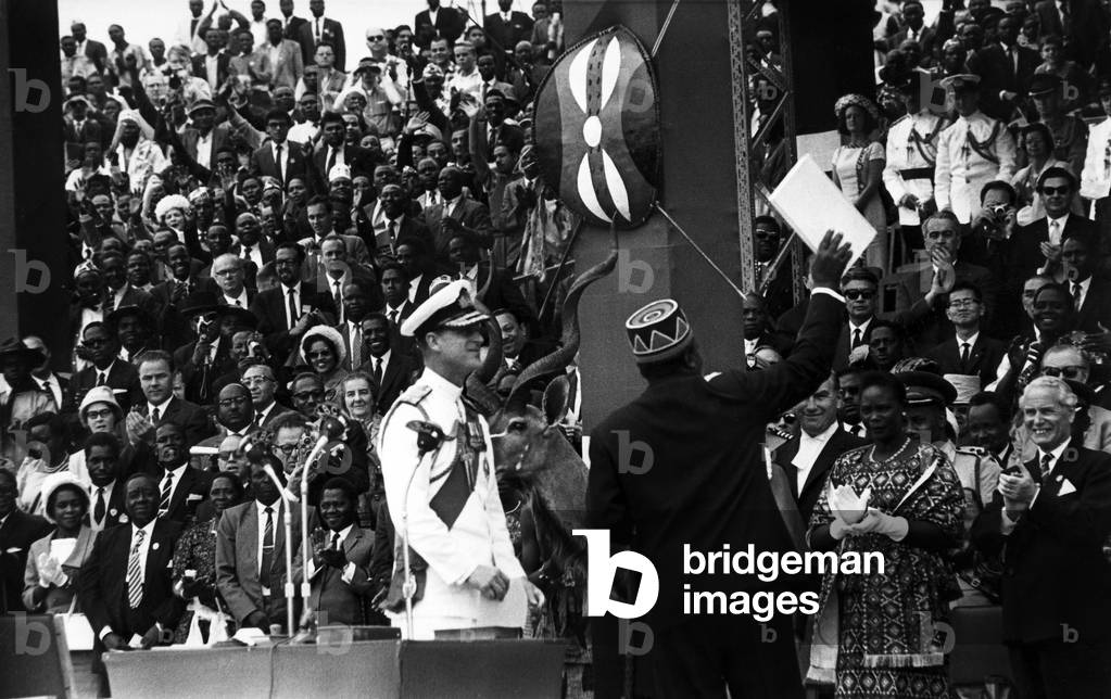 Kenya's Independence (b/w photo)