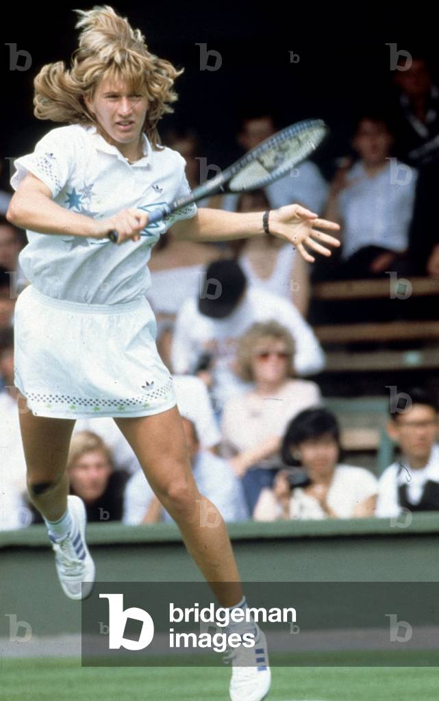 Steffi Graf in Wimbledon, 1988 (photo)