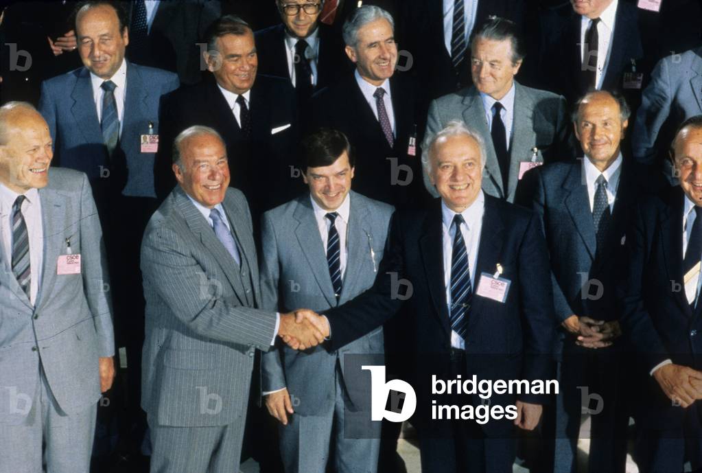 George Shultz et Eduard Shevardnadze