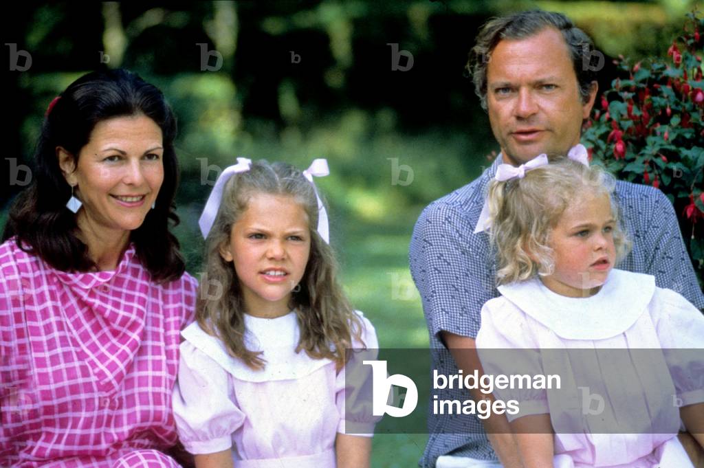 Charles Gustave and Silvia de Suede as a family