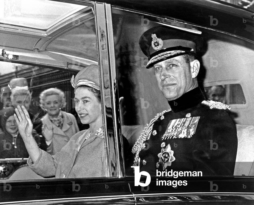 Elizabeth II of England and the Duke of Edinburgh