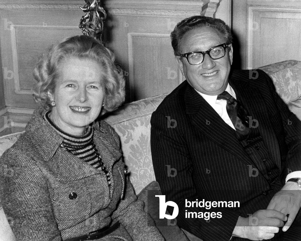 Margaret Thatcher et Henry Kissinger