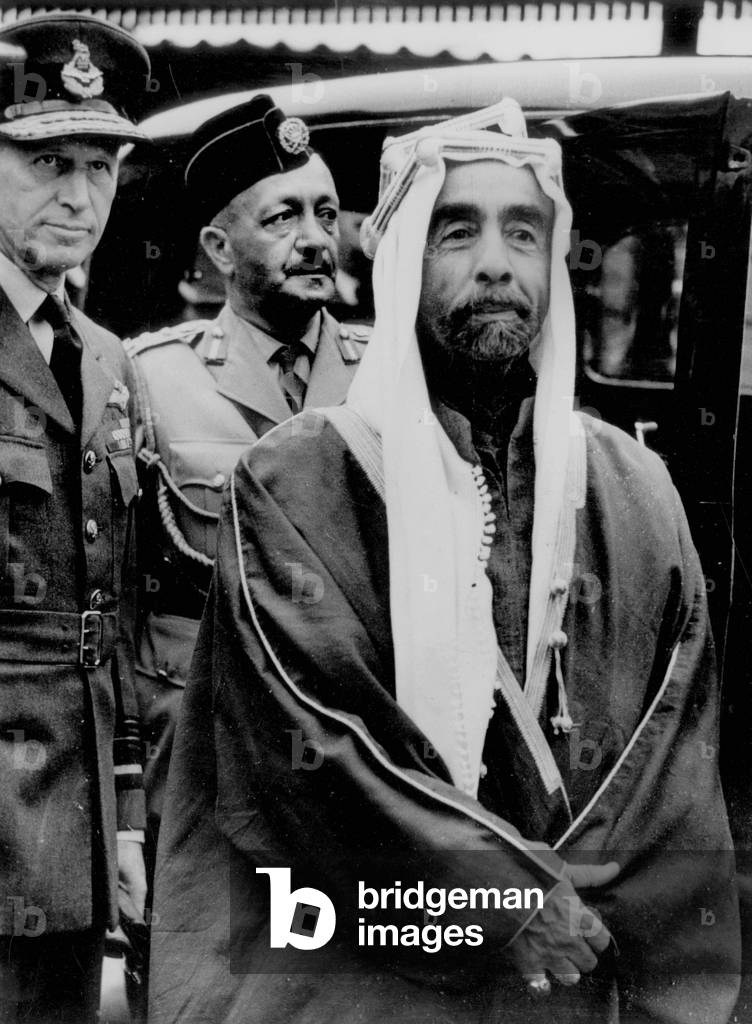 Le roi Abdullah 1er de Transjordanie
