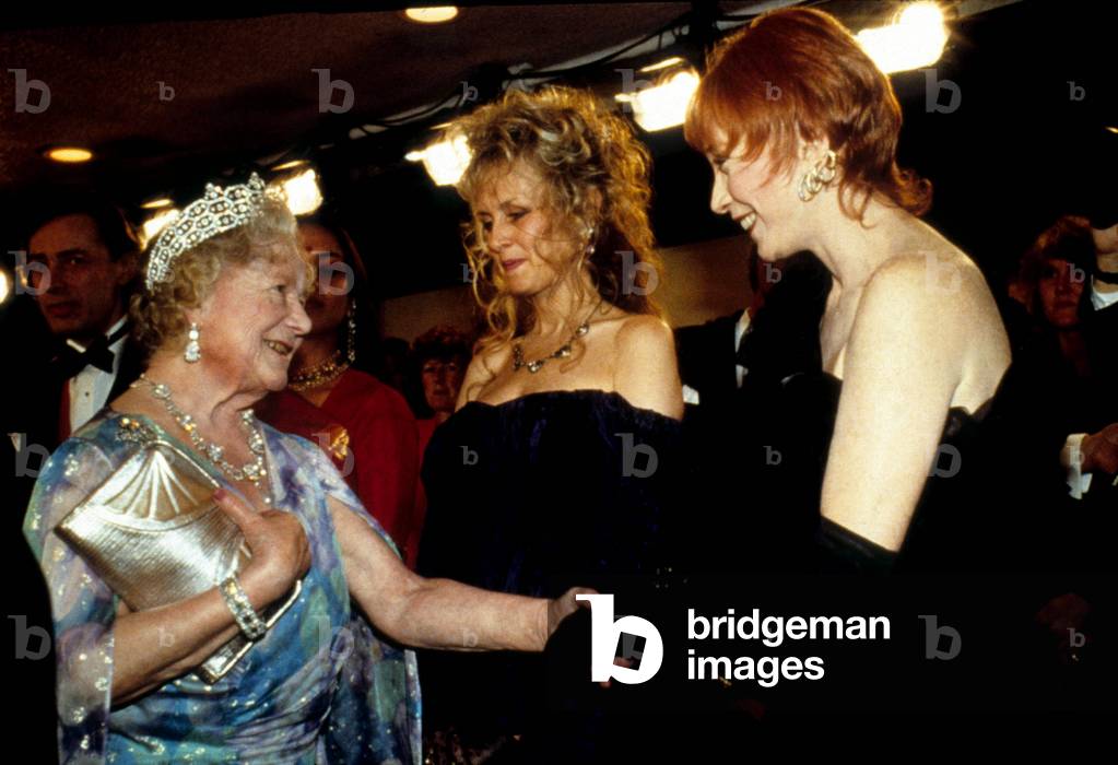 Shirley MacLaine and Queen Mother Elizabeth of England