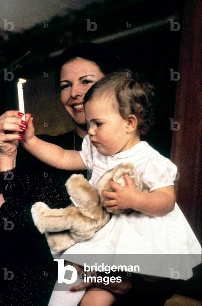 Silvia de Suede and her daughter Victoria