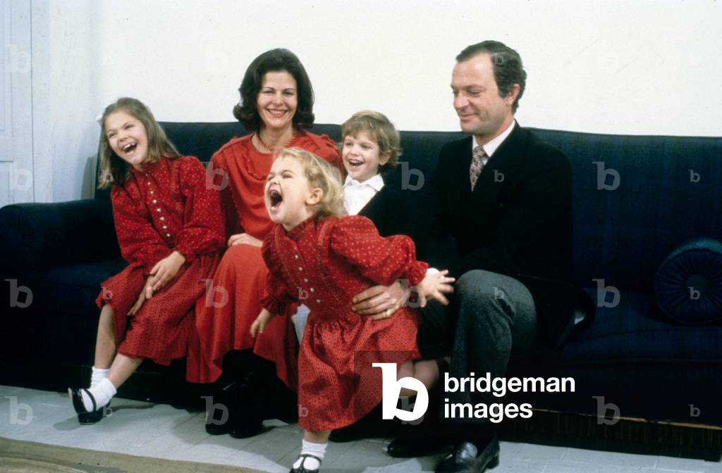 Charles Gustave and Silvia Suede as a family