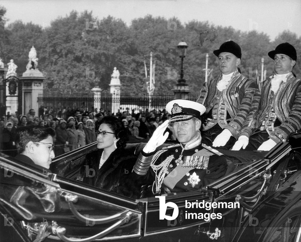 The Duke of Edinburgh and Queen Ratna