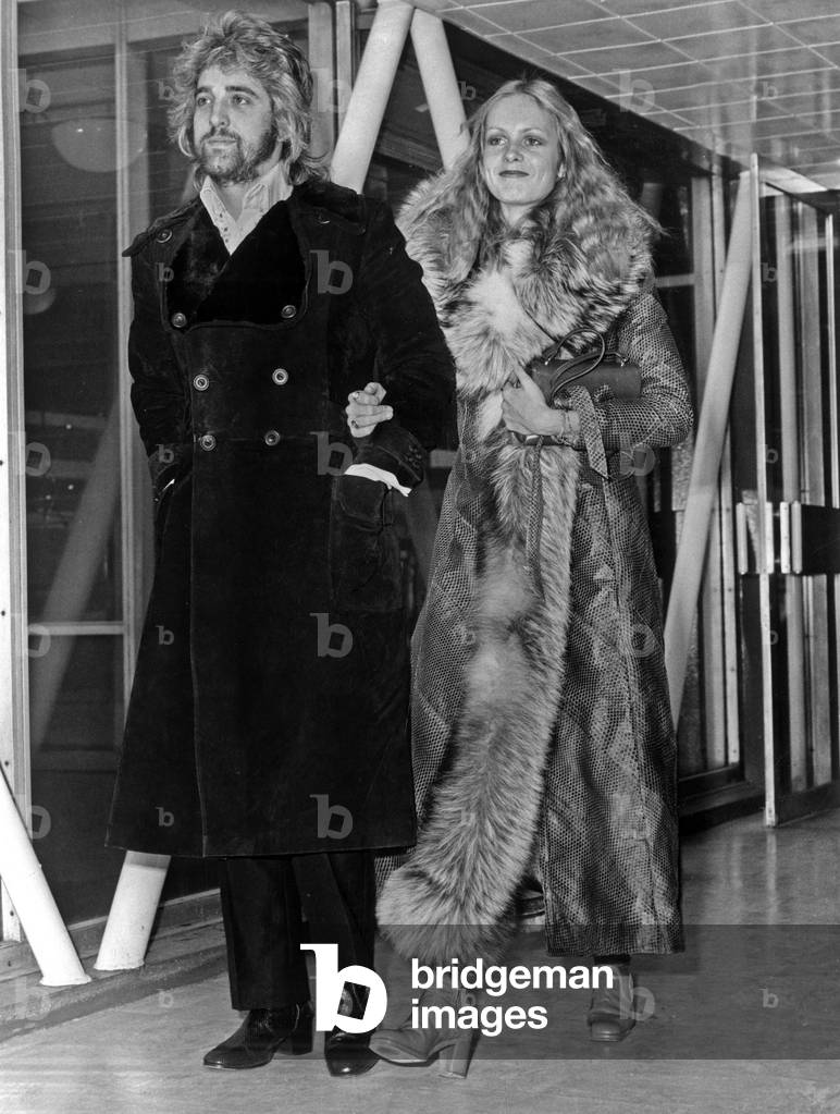 Justin de Villeneuve and his fiancee