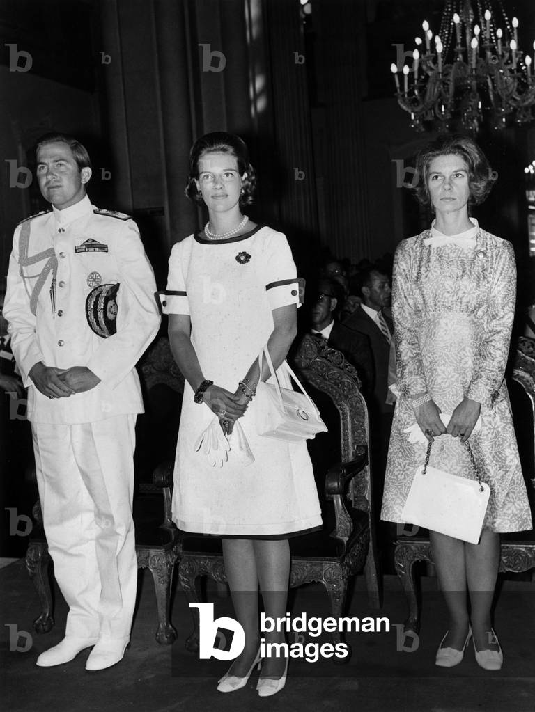 Anne Marie of Denmark and her husband King Constantine