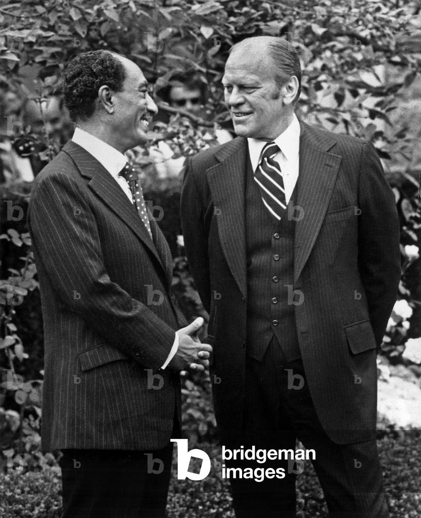 Sadate et Gerald Ford