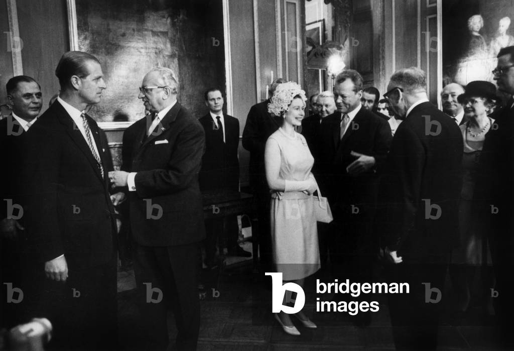 Queen Elizabeth II of England and Willy Brandt