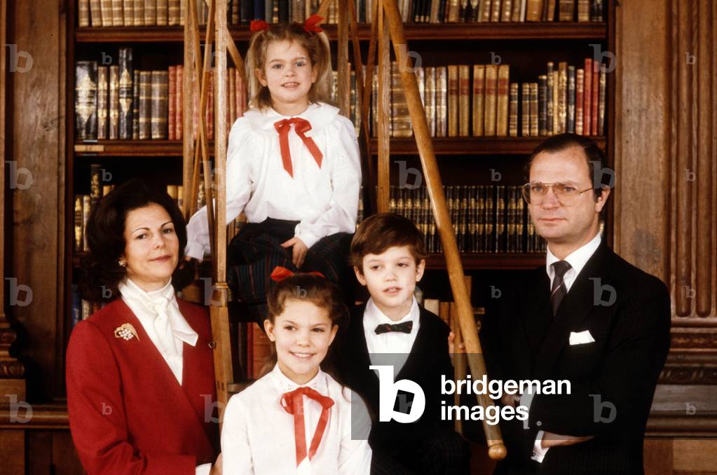 Charles Gustave and Silvia de Suede as a family