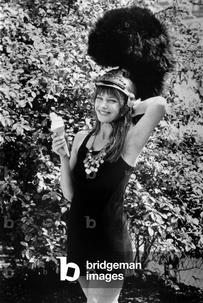 Jane BirkinJane Birkin in London taking part into an auction for association for disabled children, 1970 (photo)