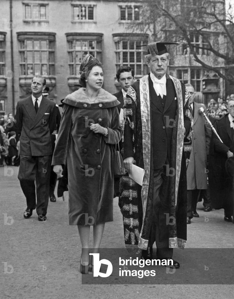 Queen Elizabeth and Harold MacMillan