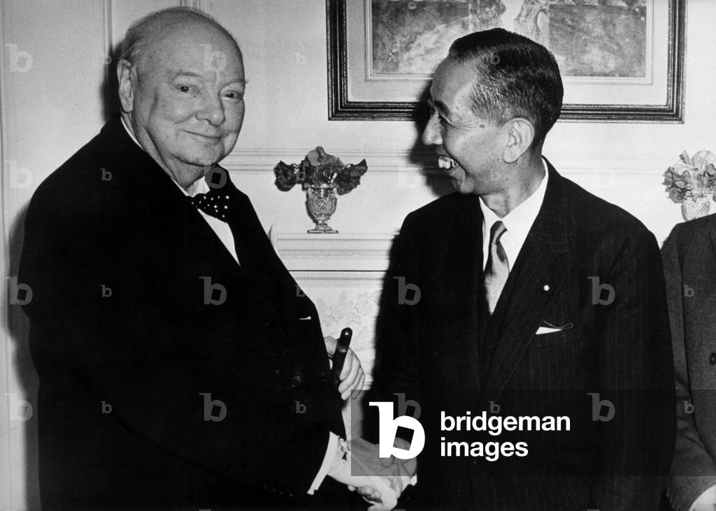 Nobusuke Kishi et Winston Churchill