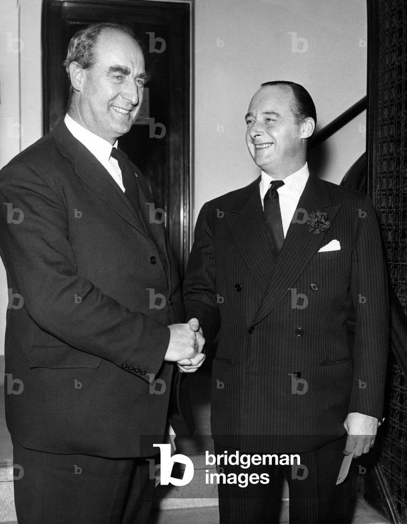 Donald Campbell et Sir Alfred Owen