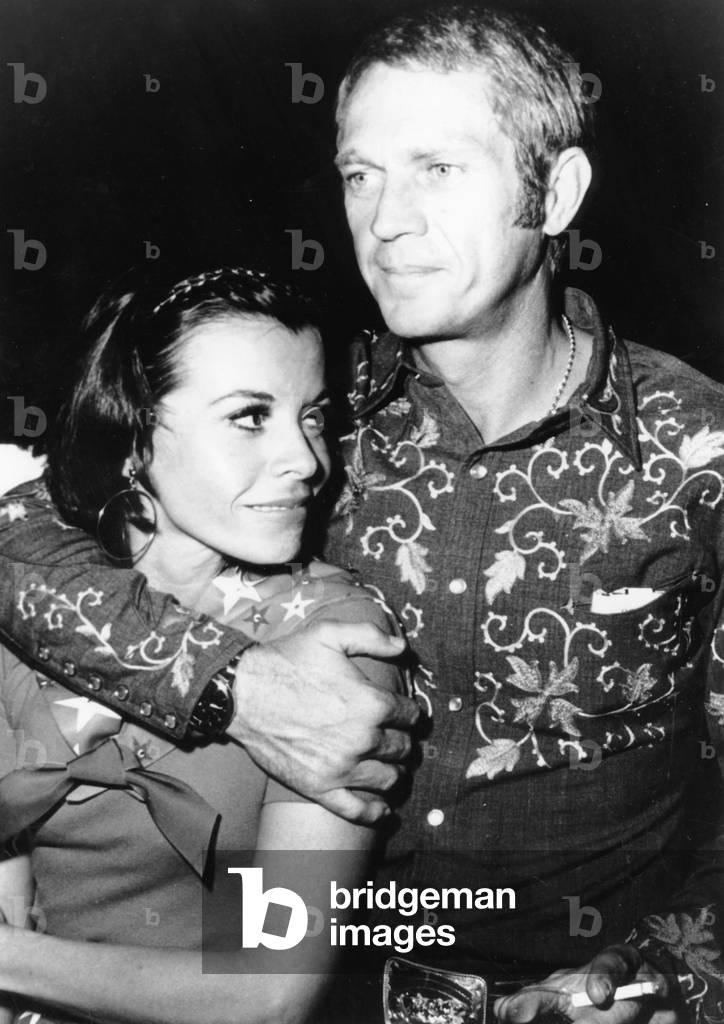 Steve McQueen and his wife Neile Adams