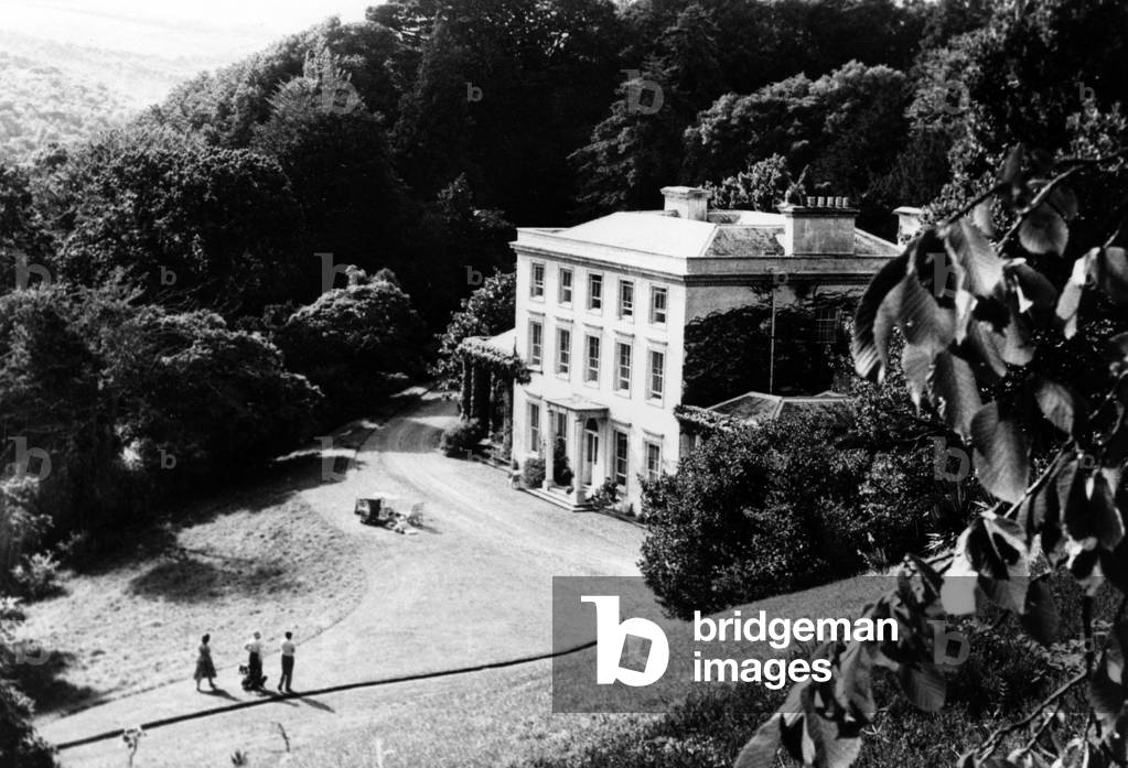 Greenway House, Home of Agatha Christie, 2nd September 1959 (b/w photo)