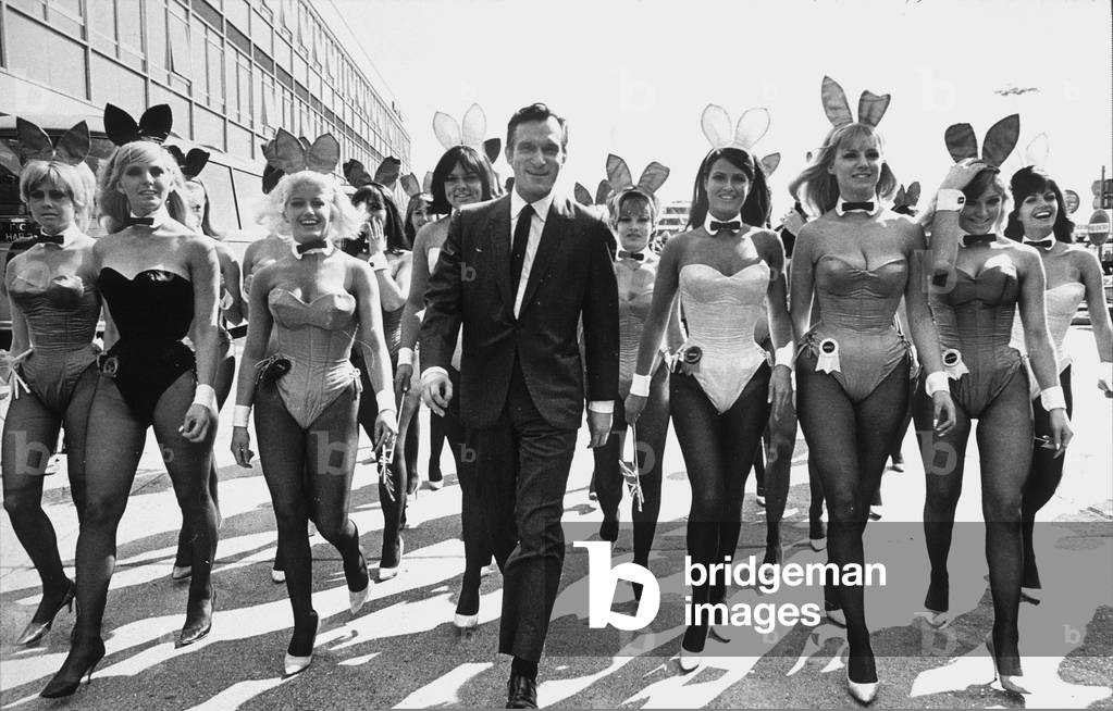 Hugues Hefner, 1966 (b/w photo)
