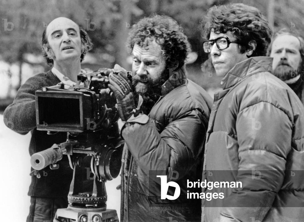 Director Claude Miller Directing his Team on Set of Film This Sweet Sickness September 28, 1977 (b/w photo)