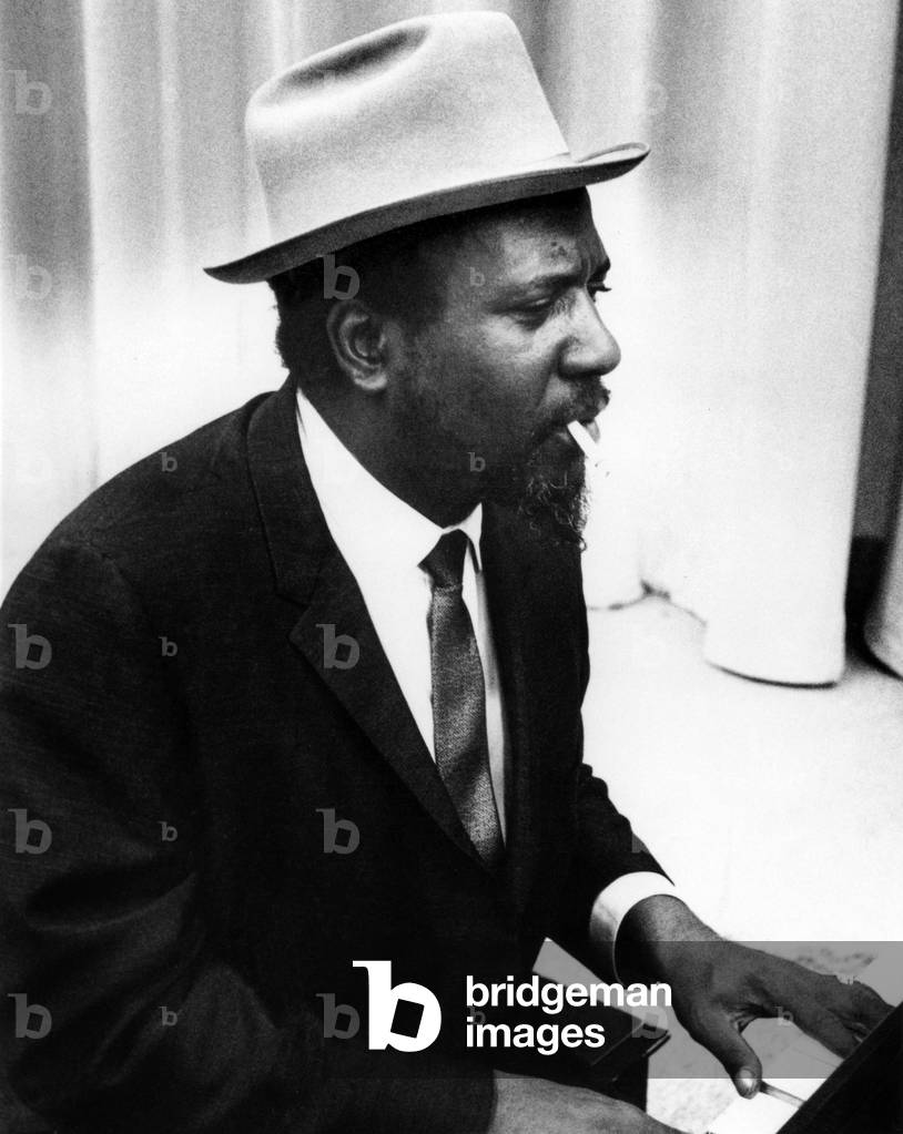 Thelonious Monk (1917-1982) American Jazz Pianist here in 1970 (b/w photo)