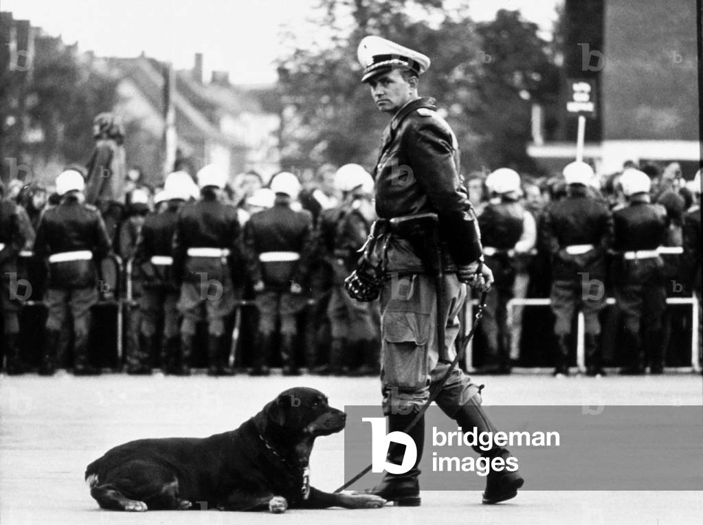 Extreme Right Political Meeting in West Germany September 25, 1969 (b/w photo)