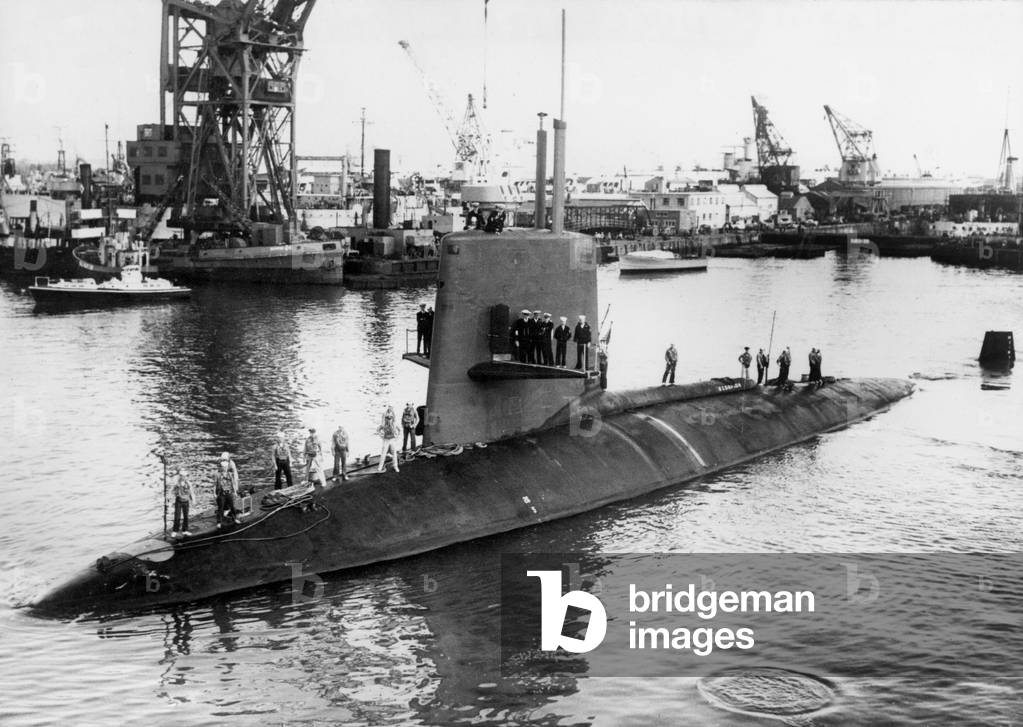 The American Nuclear Submarine Scorpion (b/w photo)