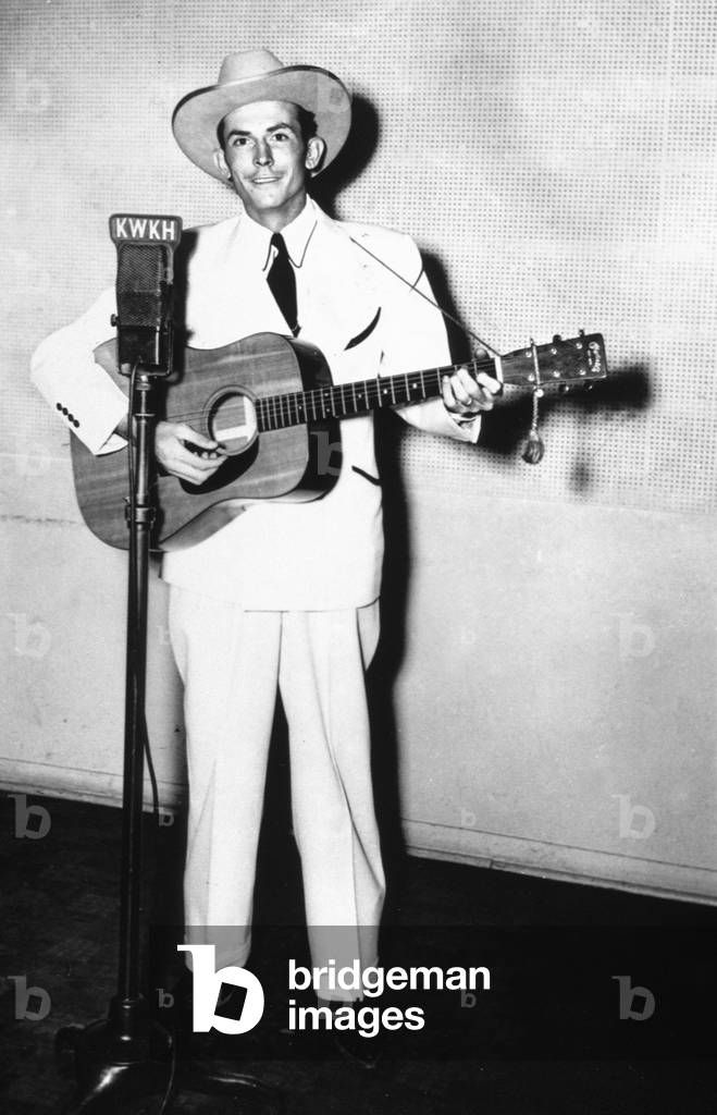 Hank Williams (1923-1953) Music Country Singer C. 1950 (b/w photo)