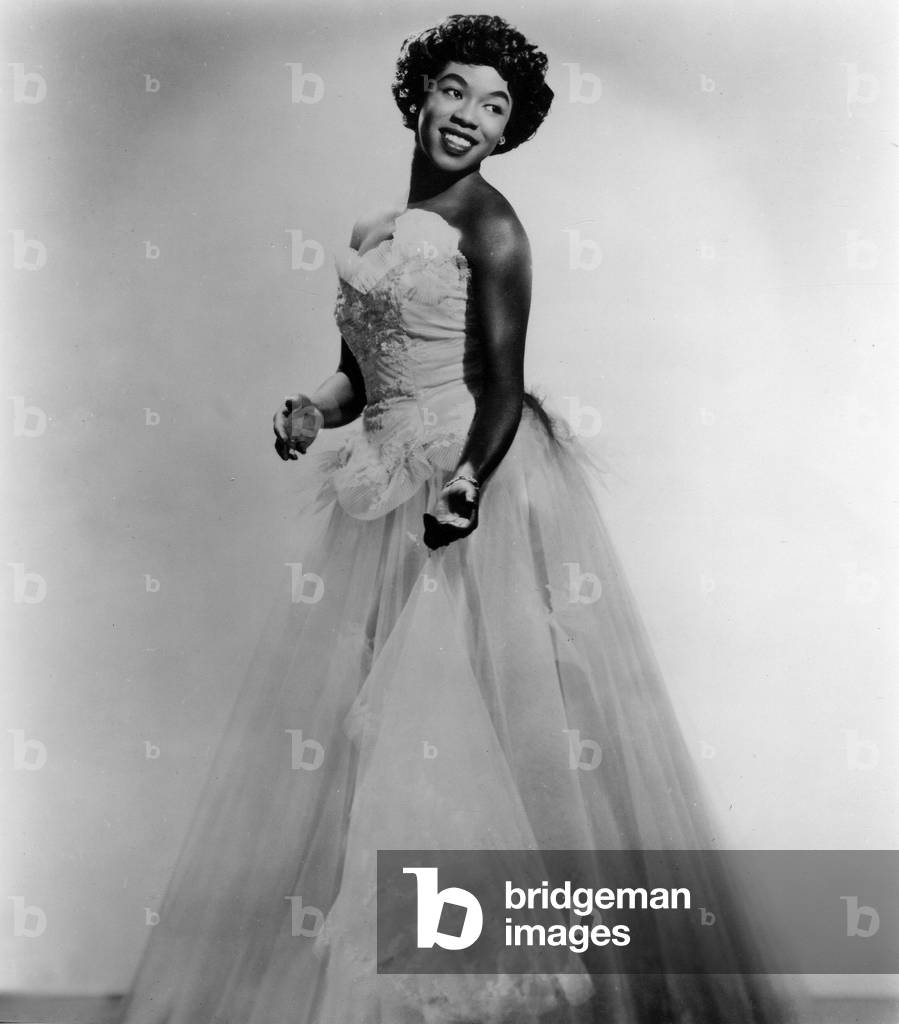 Sarah Vaughan (1924-1990) American Jazz Singer, C. 1955 (b/w photo)