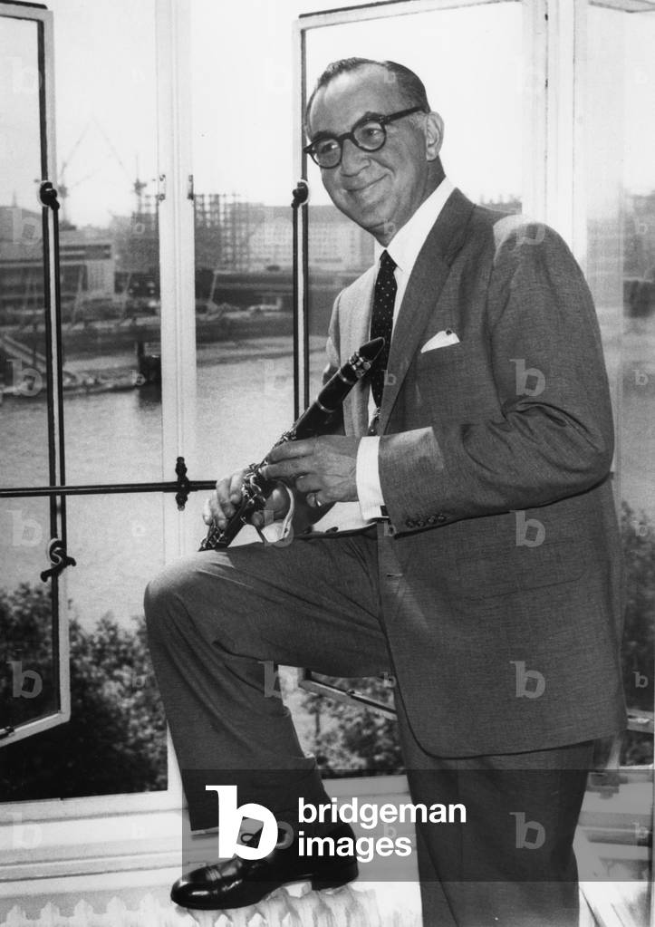 Jazzman Benny Goodman June 24, 1953 (b/w photo)