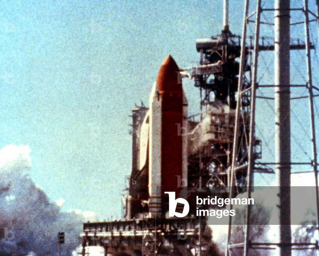 American Space Shuttle Challenger in Cap Canaveral on January 28, 1986, It Will Explode Just After Lift-Off (photo)