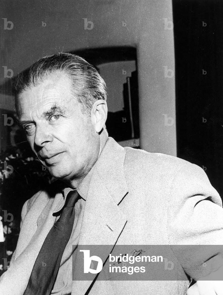 Aldous Huxley (1894-1963) English Novelist and Essayist C. 1955 (b/w photo)