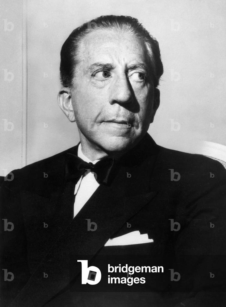 Jean-Paul Getty (1892-1976) American Industrialist and Art Collector C. 1957 (b/w photo)
