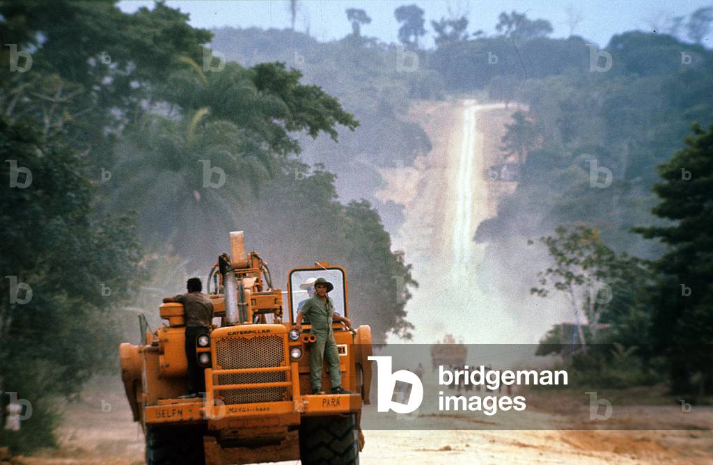 Destruction of The Amazonien Forest during The Building of The Transamazonian Roads in Brazil, 1972 (photo)