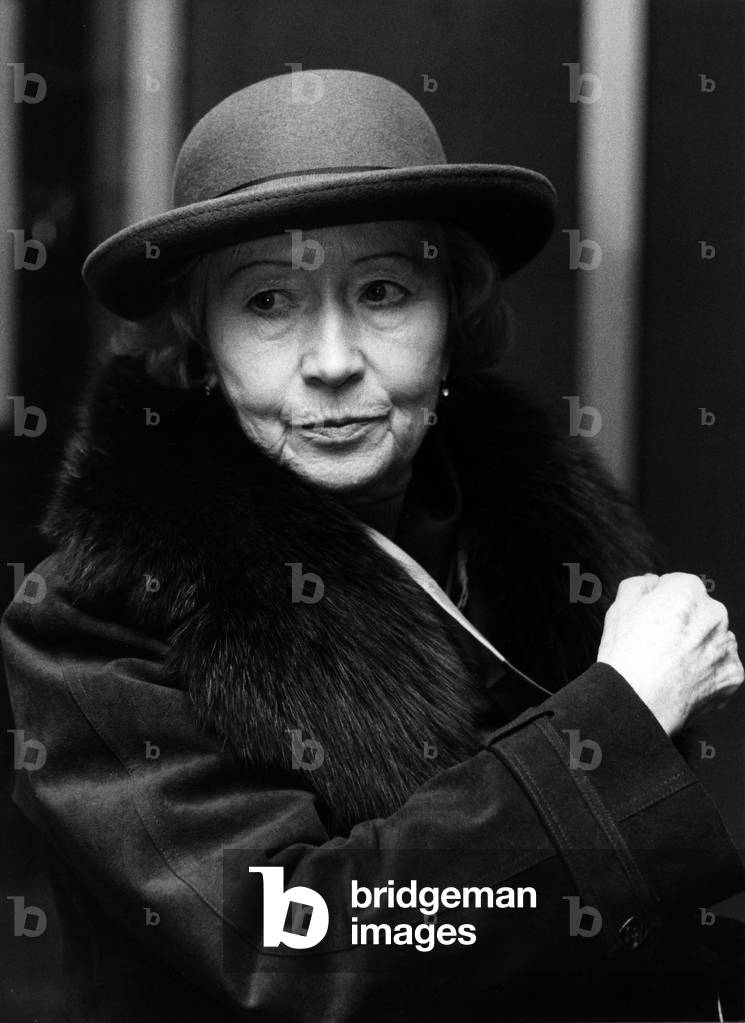 Russian Dancer Galina Oulanova, October 1985 (b/w photo)