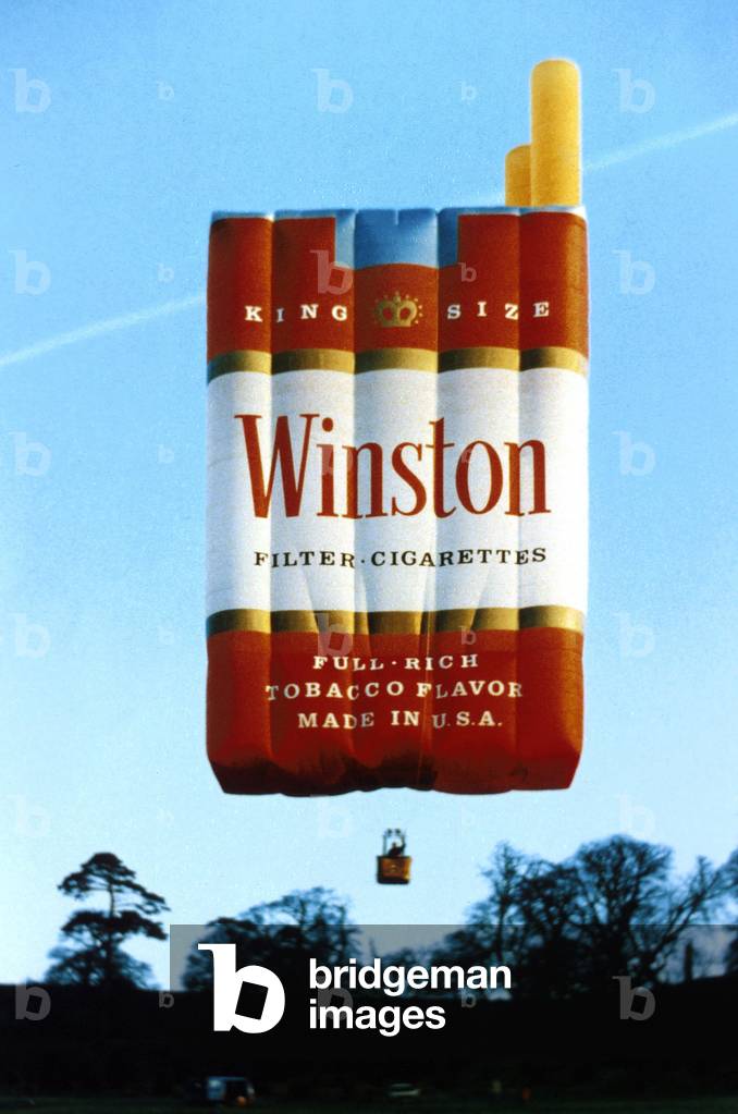 Hot-Air Balloon Used As Winston Cigarettes Advertising, 1986 (photo)
